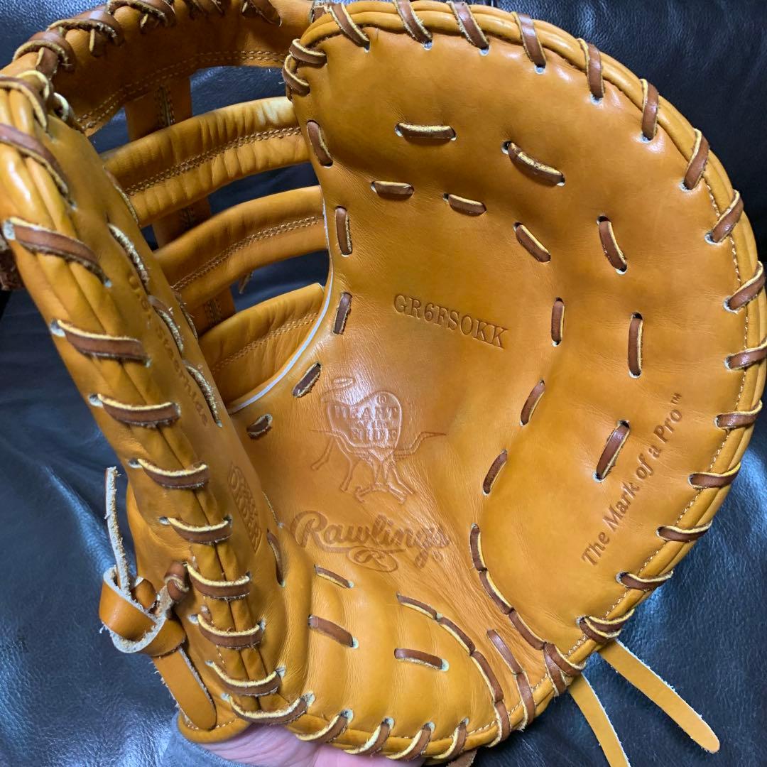 ローリングス　HOHオーダー　軟式ファーストミット　タン