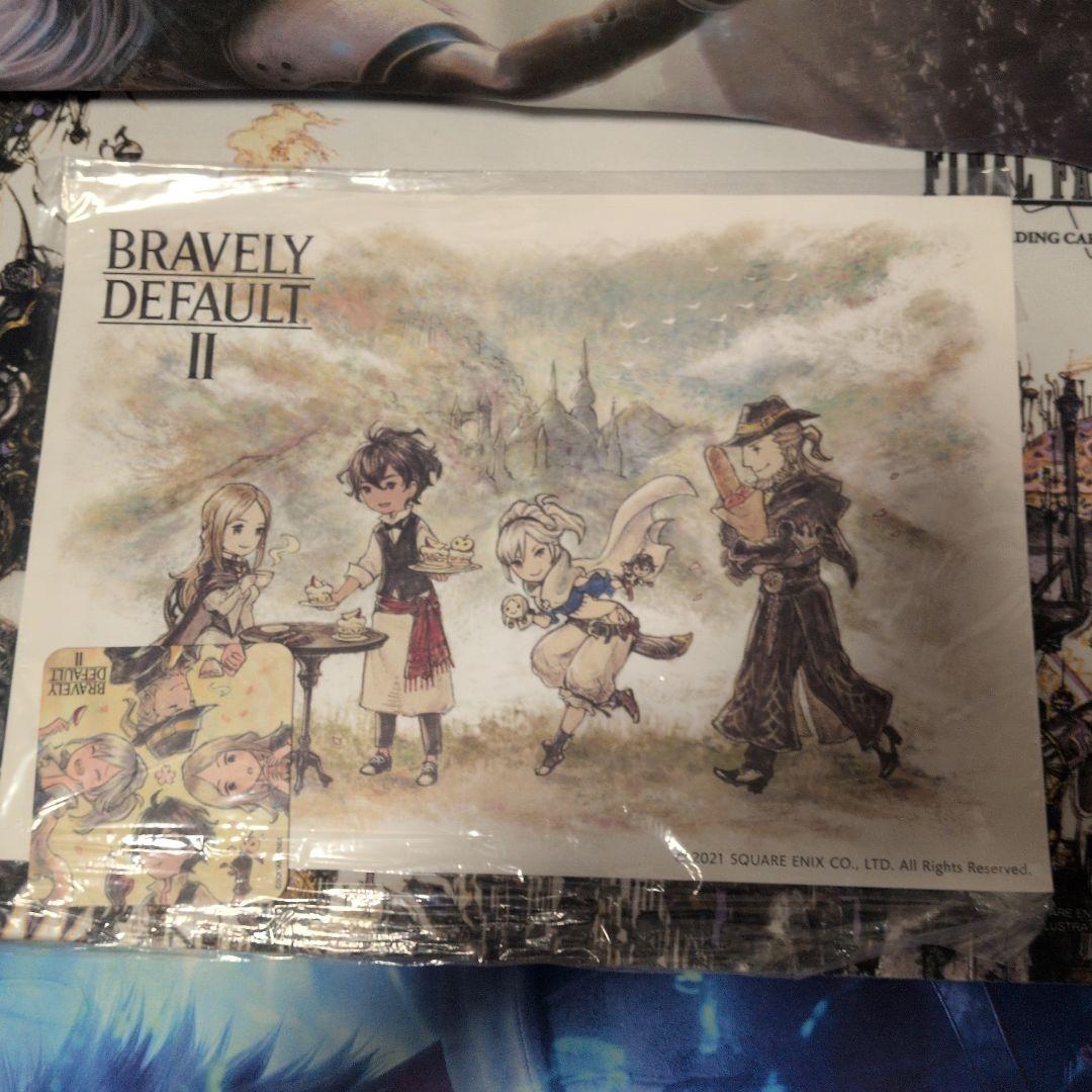 ブレイブリーデフォルトII限定特典コースター&ランチョンマット＆特製マスクケース