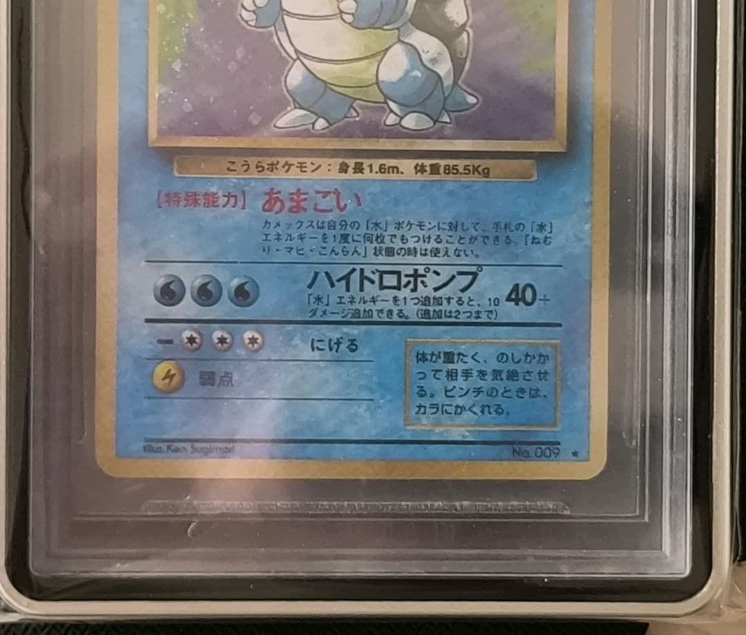 BGS9.5 旧裏 カメックス Japanese Base Blastoise