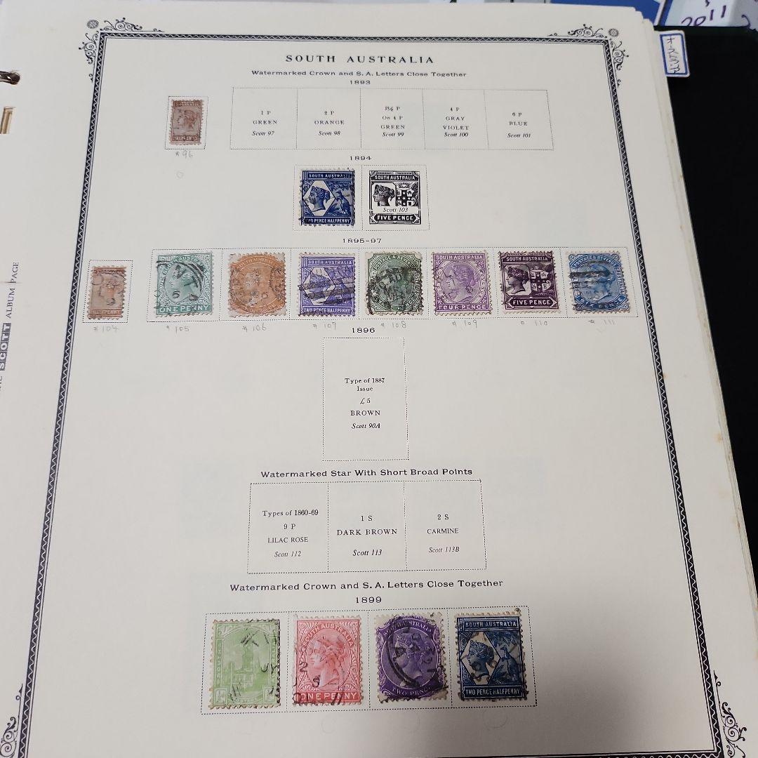 オーストラリア　使用済み切手六冊