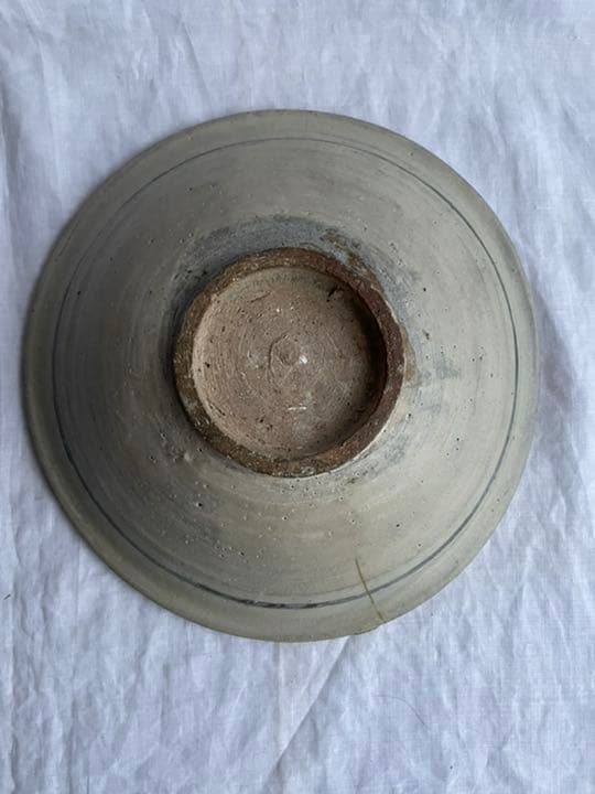 タイ　古陶　鉄絵魚紋鉢