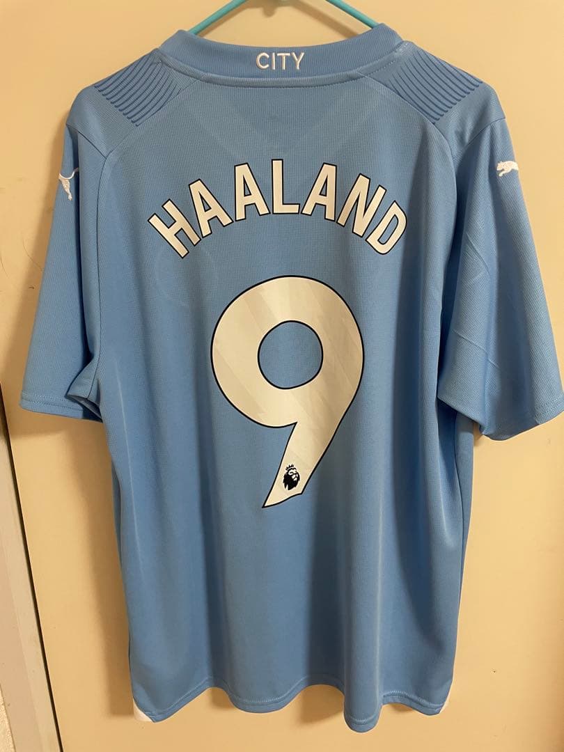 マンチェスターシティ　ハーランド　23/24 優勝パッチ付き　ユニフォーム