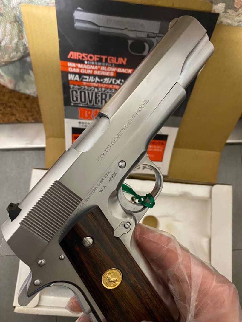 WA コルトガバメント　シリーズ’70 シルバーモデル　ガスガン