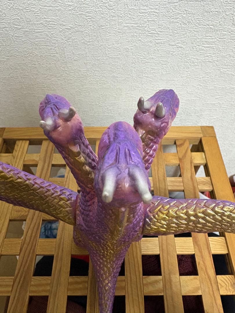 ブルマァク　キングギドラ パープル スタンダードサイズ ソフビ