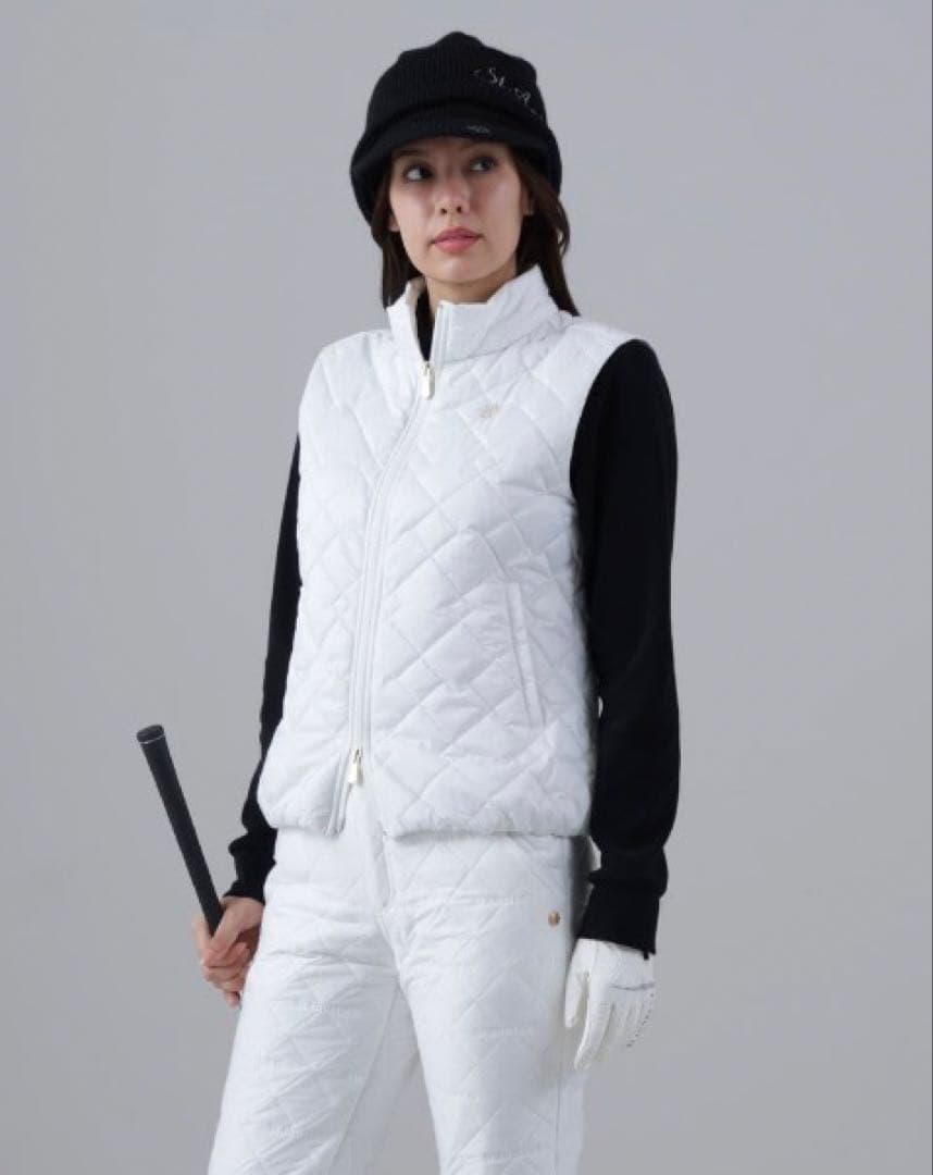 セントアンドリュース St ANDREWS ドットストレッチキルトベスト