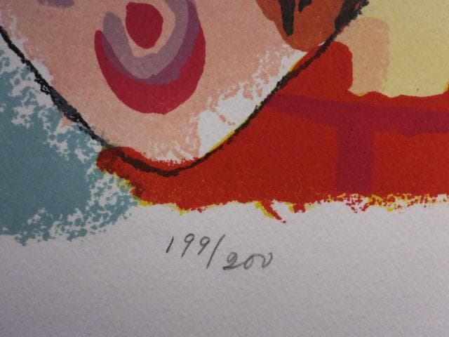 ヘンリー・ミラー　直筆サイン『ザンジバル沖のどこか』リトグラフ 0723H