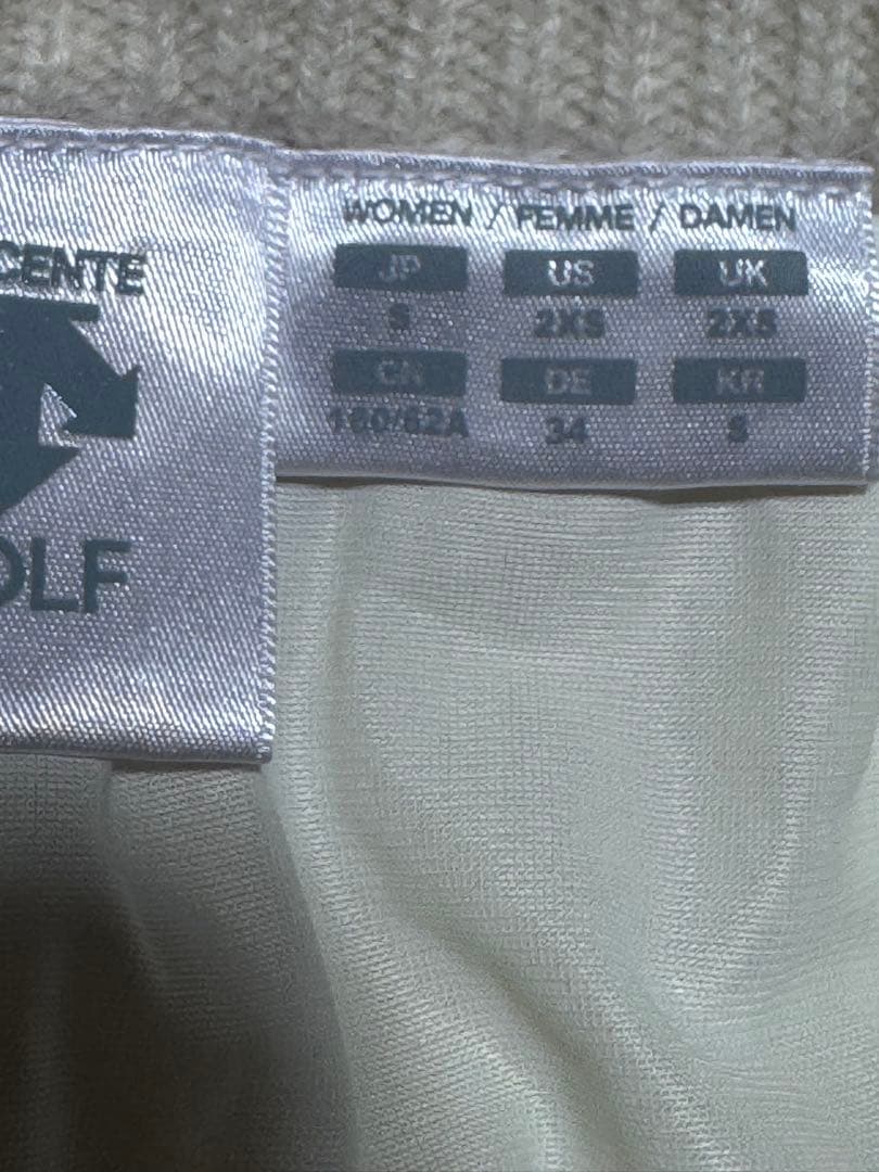 デサント descente ゴルフ カシミア ニットスカート