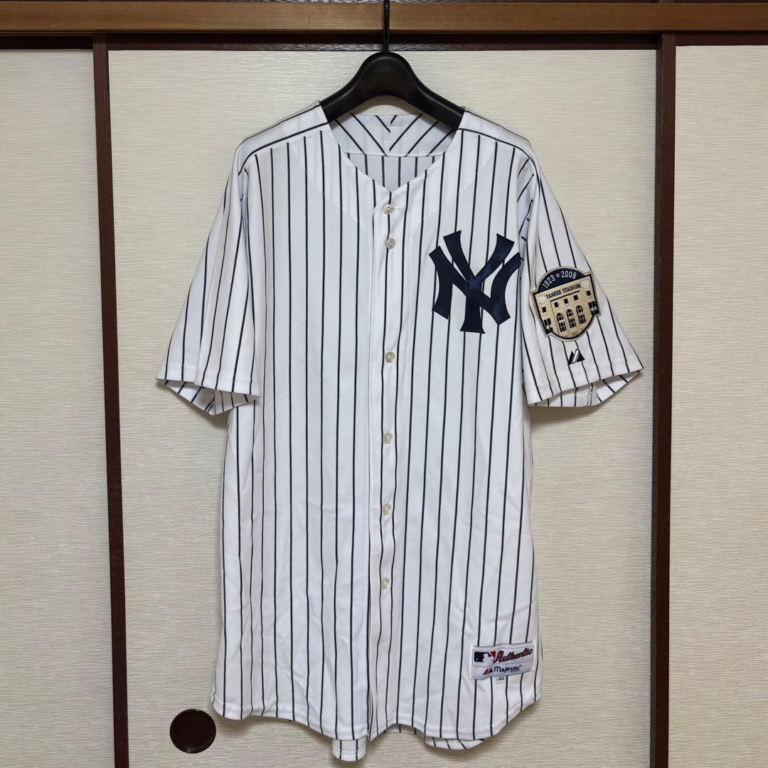 2008年 ヤンキース 松井秀喜 オーセンティックユニフォーム Majestic