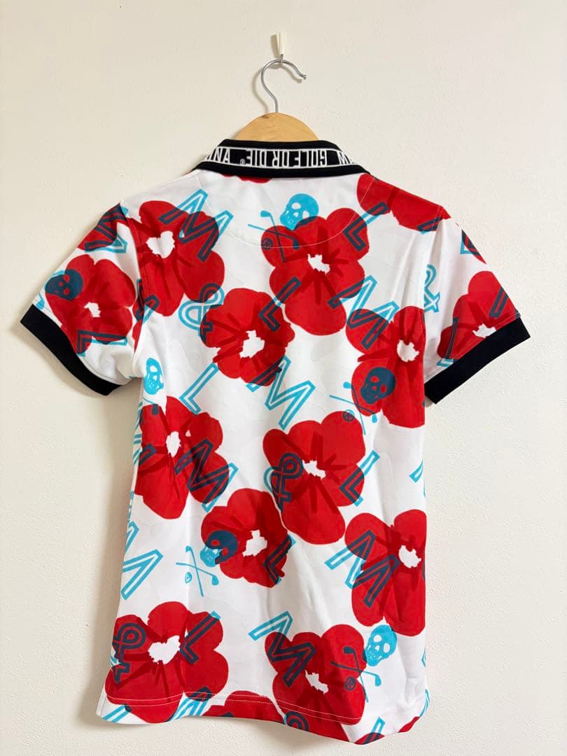 MARK&LONA ハイビスカス ポロシャツ 36