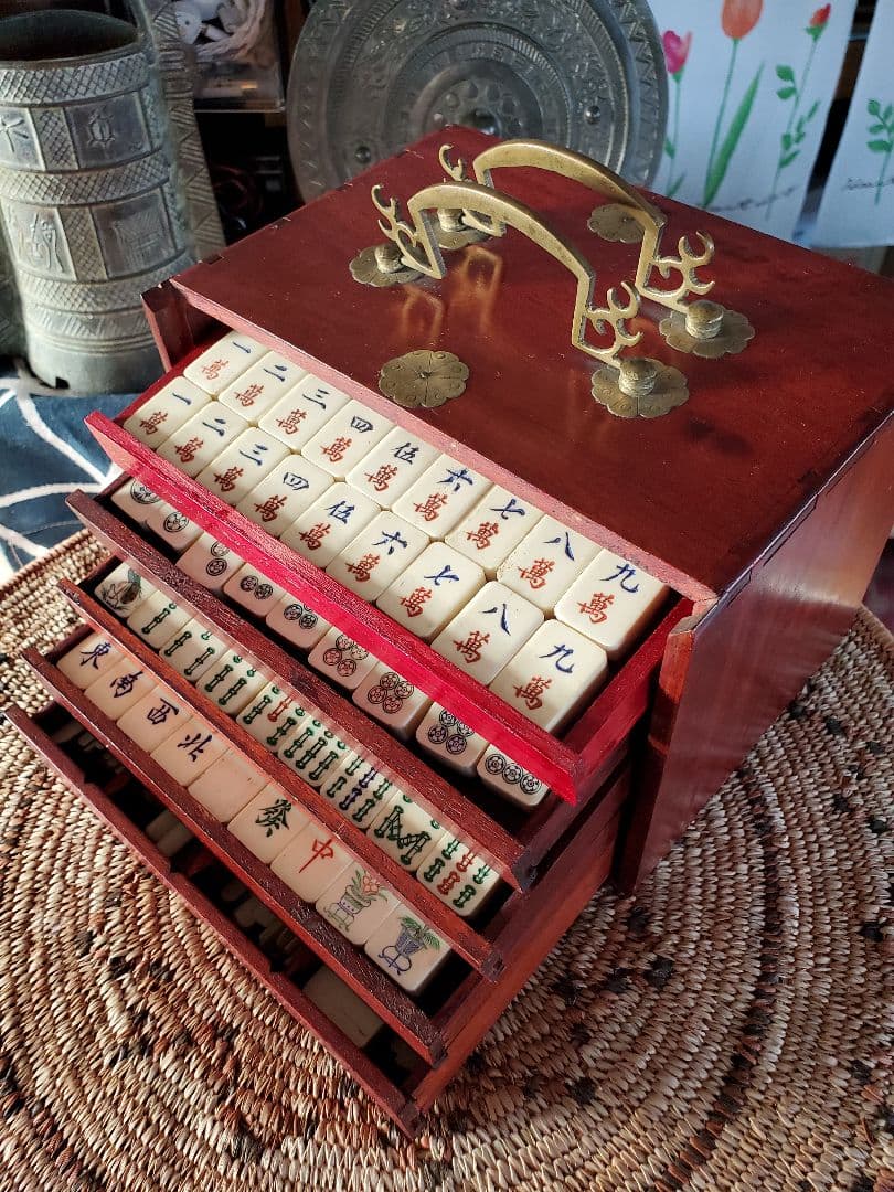 アンティーク麻雀牌 銘：無 骨牌