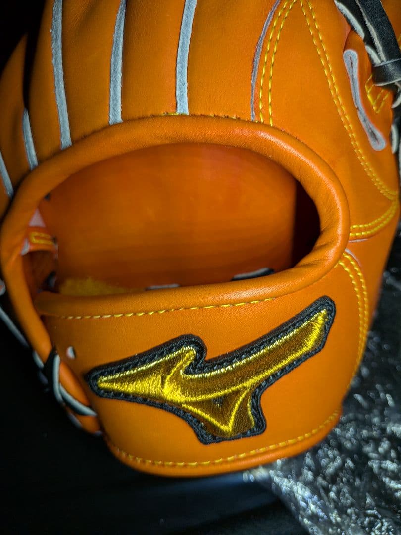Mizuno Pro 硬式野球グローブ サイズ9 オレンジ