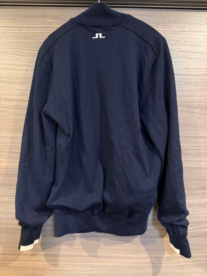 J.Lindeberg ネイビー ハーフジップセーター