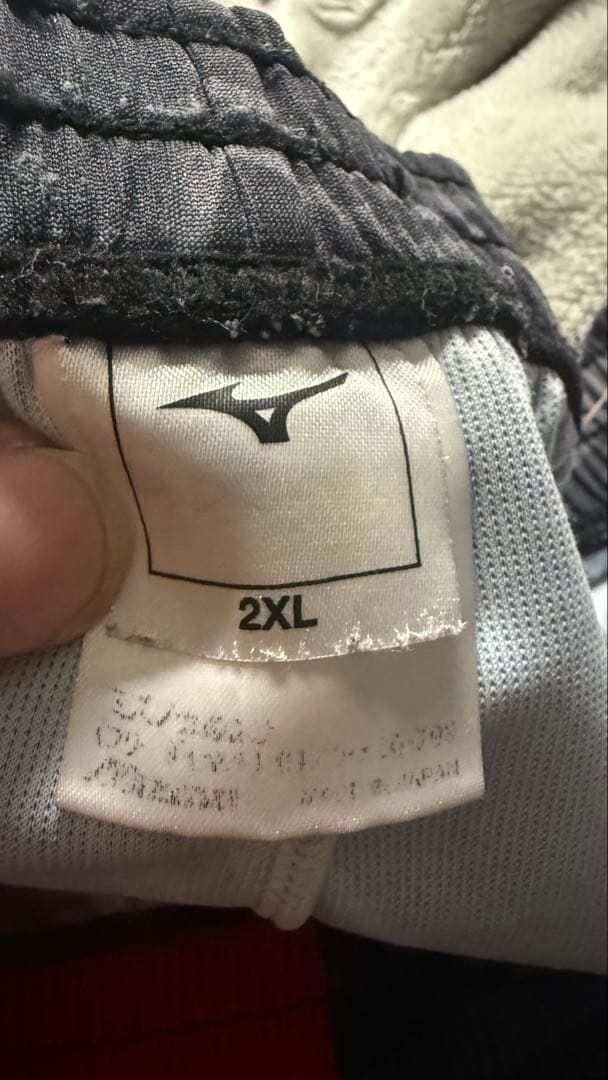 Mizuno 2XL 日本大学バレーボールパンツ 黒/赤