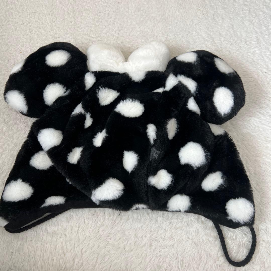 ディズニー ファンキャップ 水玉 黒