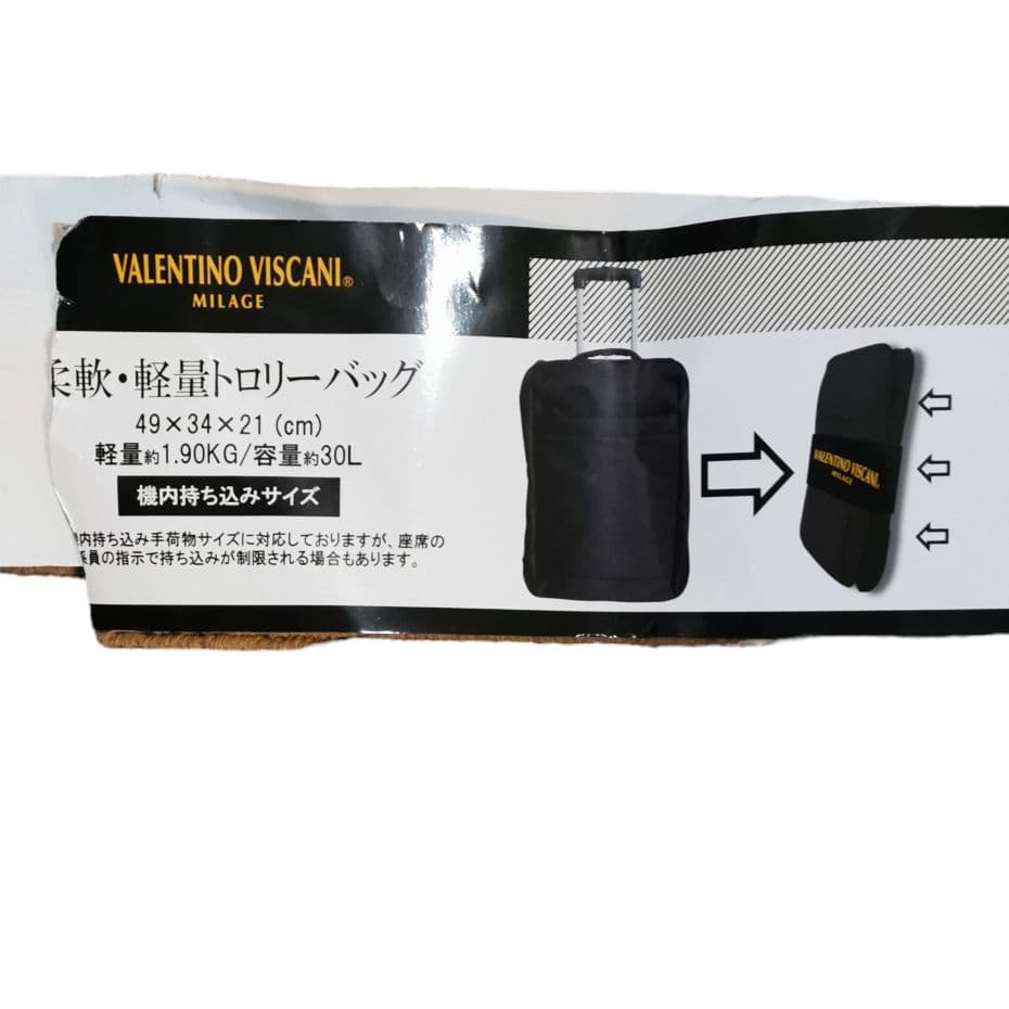 タイ航空　スーツケース　軽量で折りたためます