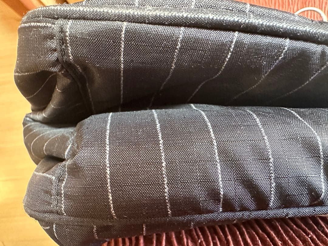 レスポートサック　ウィークエンダー　ボストンバッグ 黒地ストライプ