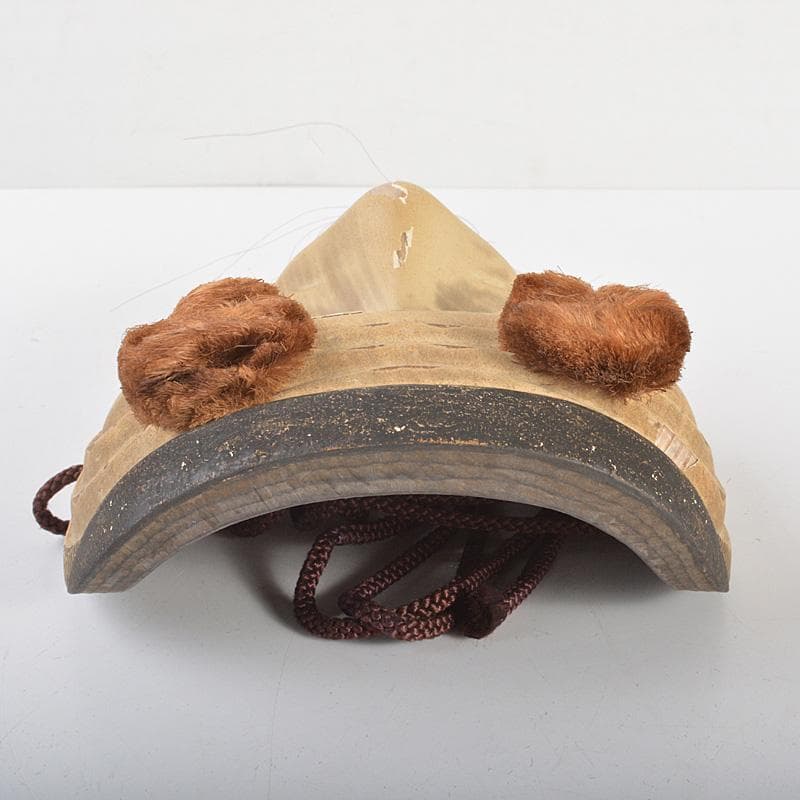 能面　能楽　雅楽　深草浄春（長澤浄春）作　木彫　翁　お面　V　R6926