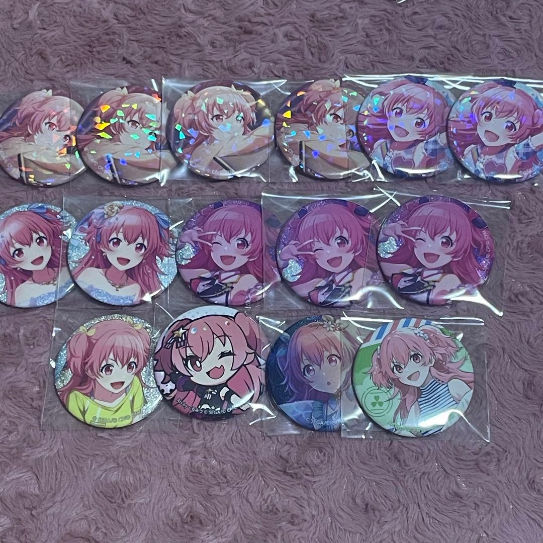 プロセカ 桃井愛莉 グッズ セット グリ缶 缶バッジ ウエハース ノーブルアート