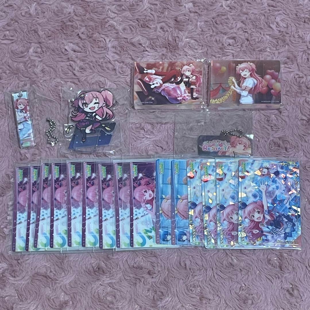 プロセカ 桃井愛莉 グッズ セット グリ缶 缶バッジ ウエハース ノーブルアート