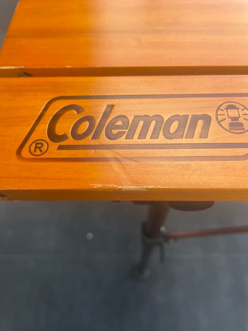Coleman 折りたたみ木製テーブル 大