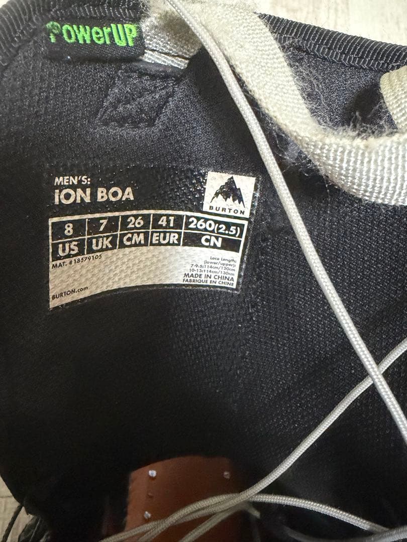 スノーボード BURTON ION BOA 26.0cm