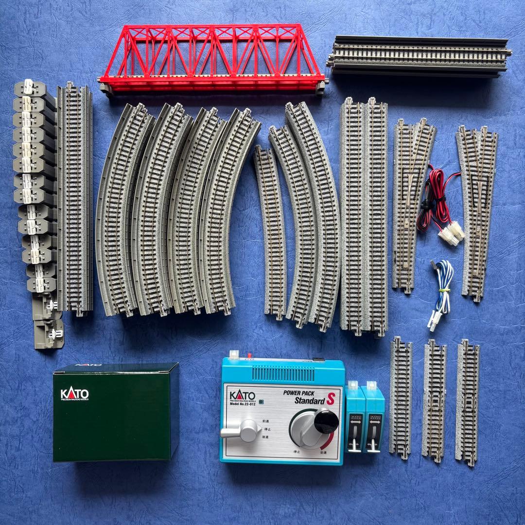 KATO ユニトラック 立体交差 エンドレスレールセット ポイント 鉄橋 線路