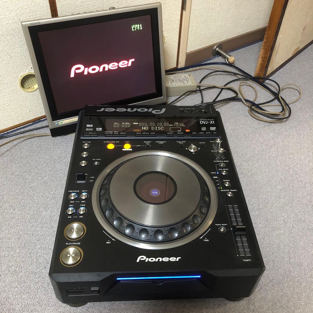 Pioneer DVJ-X1 DVDを映像ごとスクラッチできます　モニター付き
