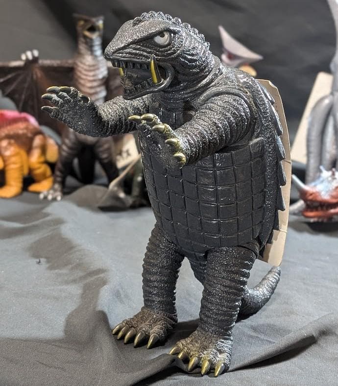 昭和ガメラ＆対戦怪獣（バンダイ）タグ付ソフビ コンプリート７体セット