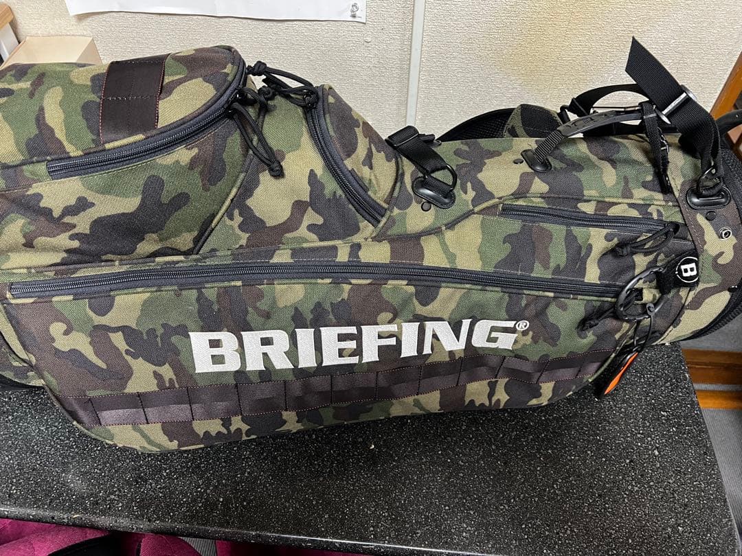 BRIEFING CR4カモフラキャディバッグ ヘッドカバーセット