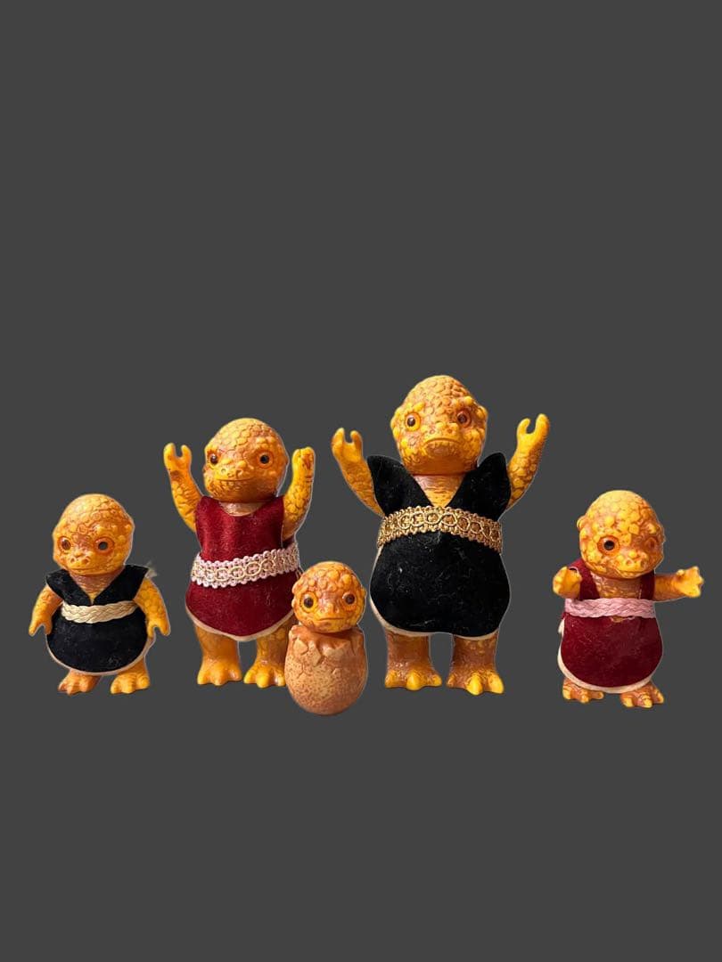 当時物/昭和レトロ★ココロの恐竜家族シリーズ　ソフビ人形