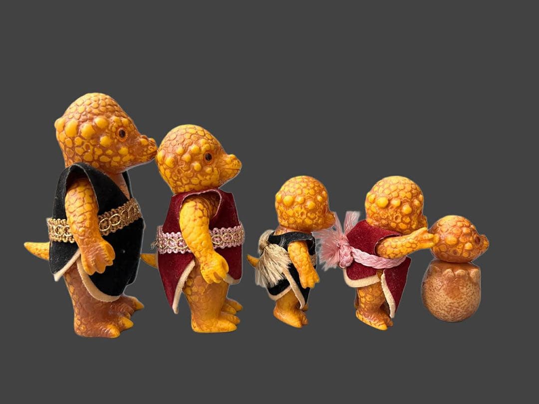 当時物/昭和レトロ★ココロの恐竜家族シリーズ　ソフビ人形