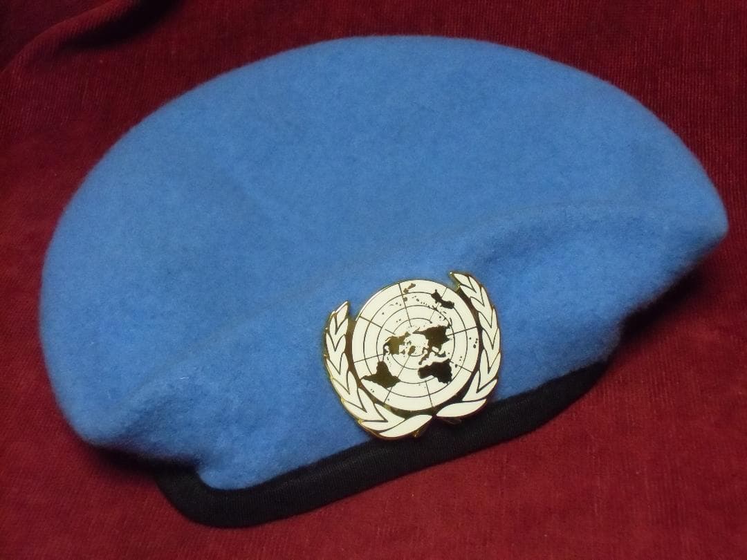 ＧＢ英軍/イギリス軍＊ＵＮ国連軍/ＵＮＯ ベレー＊６０ｃｍ（実物）