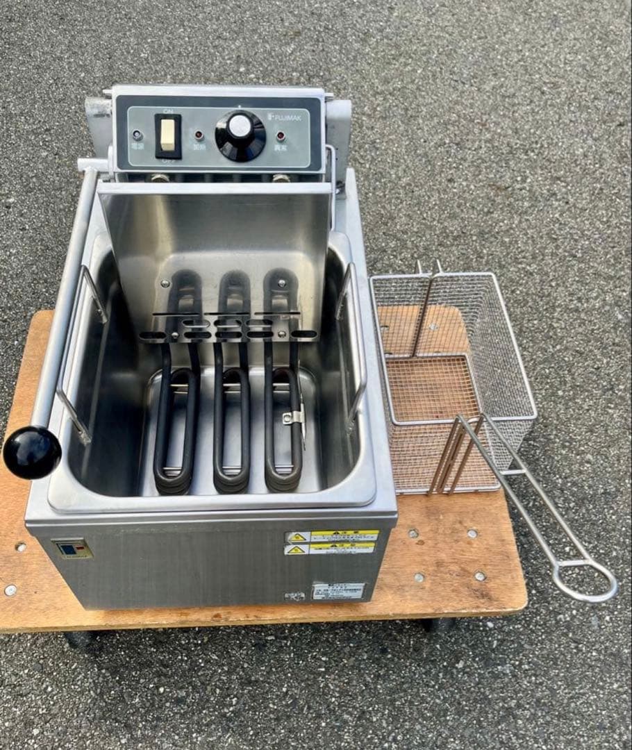 【フジマック】業務用 卓上電気フライヤー 3相200V 8リットル