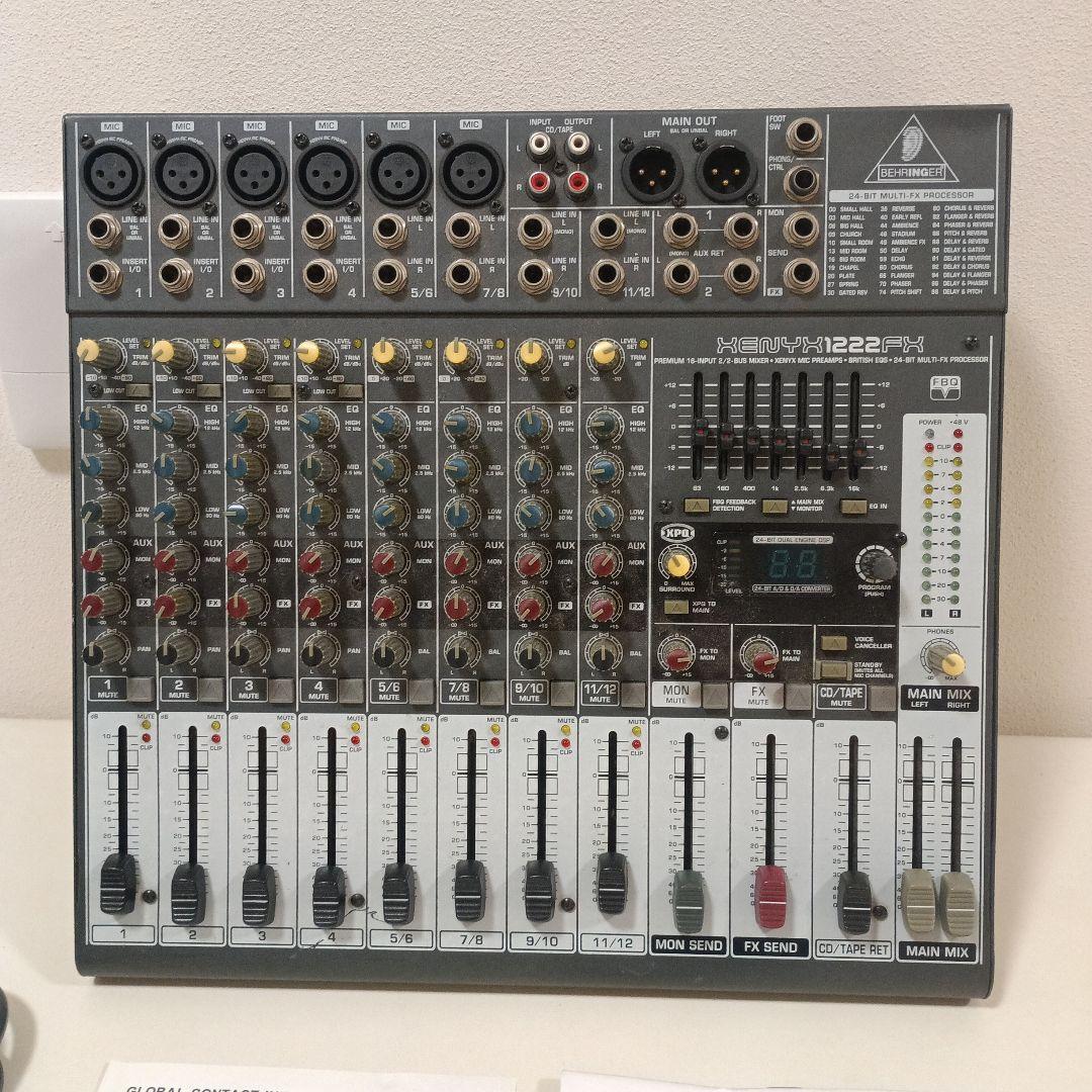 ベリンガー XENYX QX1222USB 12ch アナログミキサー　現状品