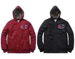 Champion & Supreme フード付きジャケット XL