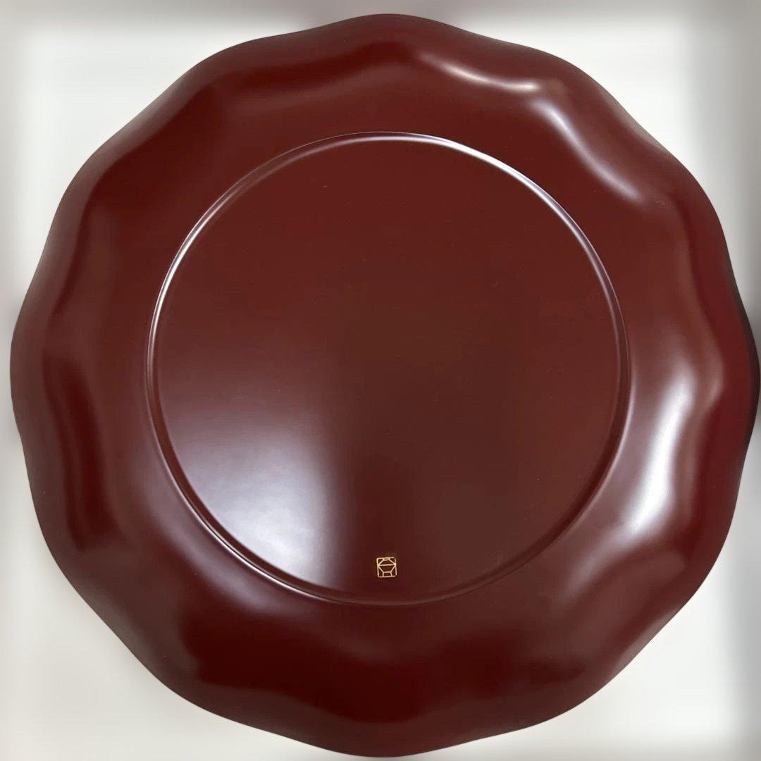 山田平安堂 赤い漆器 盆