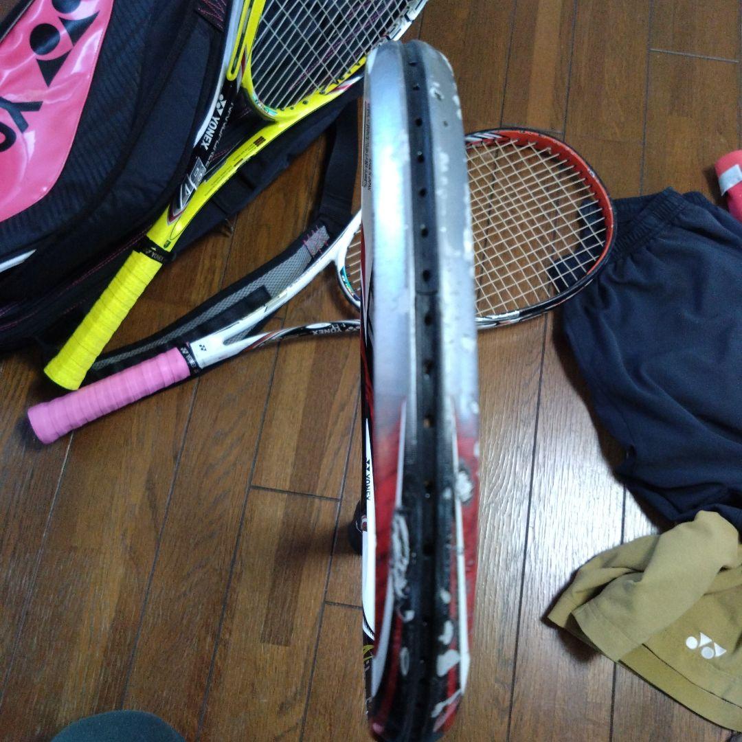 YONEX テニスラケット 3本セット バッグ ハーフパンツ付き