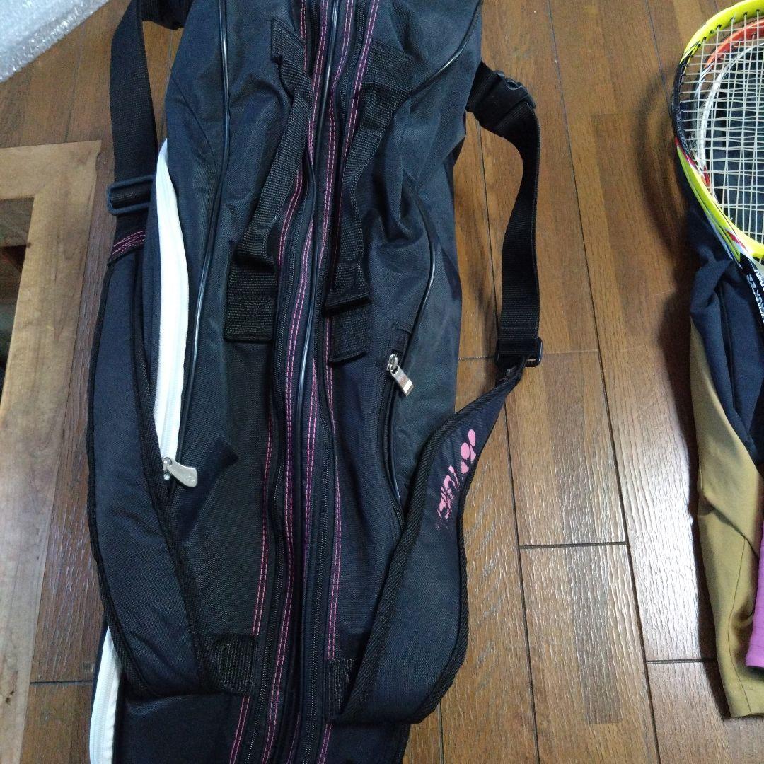 YONEX テニスラケット 3本セット バッグ ハーフパンツ付き