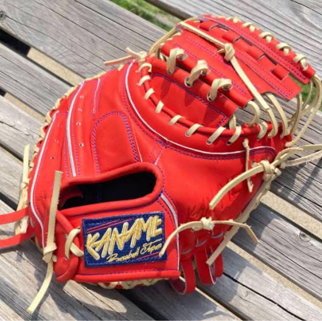 B*A様 KANAME レッド 硬式グローブ