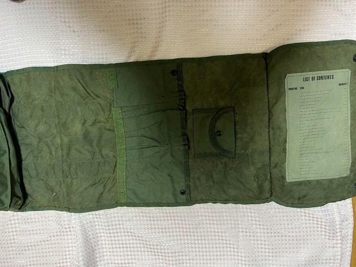 米軍 実物 テントリペアキットバッグ ナイロン