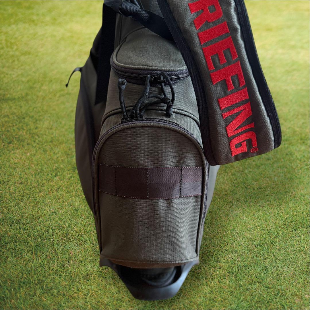 ブリーフィング　キャディバッグ　ショルダー式　スタンド式　軽量　チャコールグレー