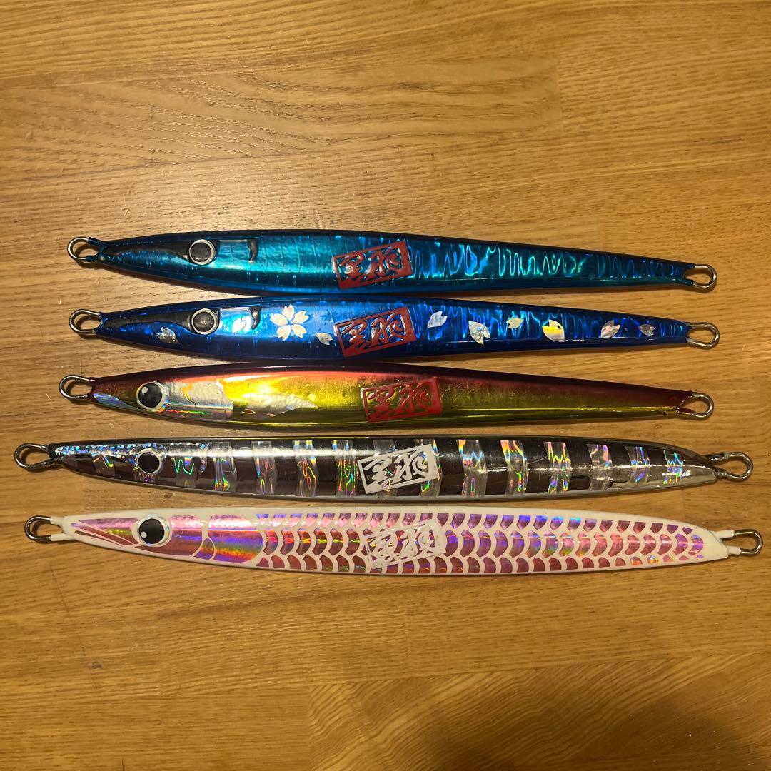 ジグ　まとめ売り　黒羽　5本セット