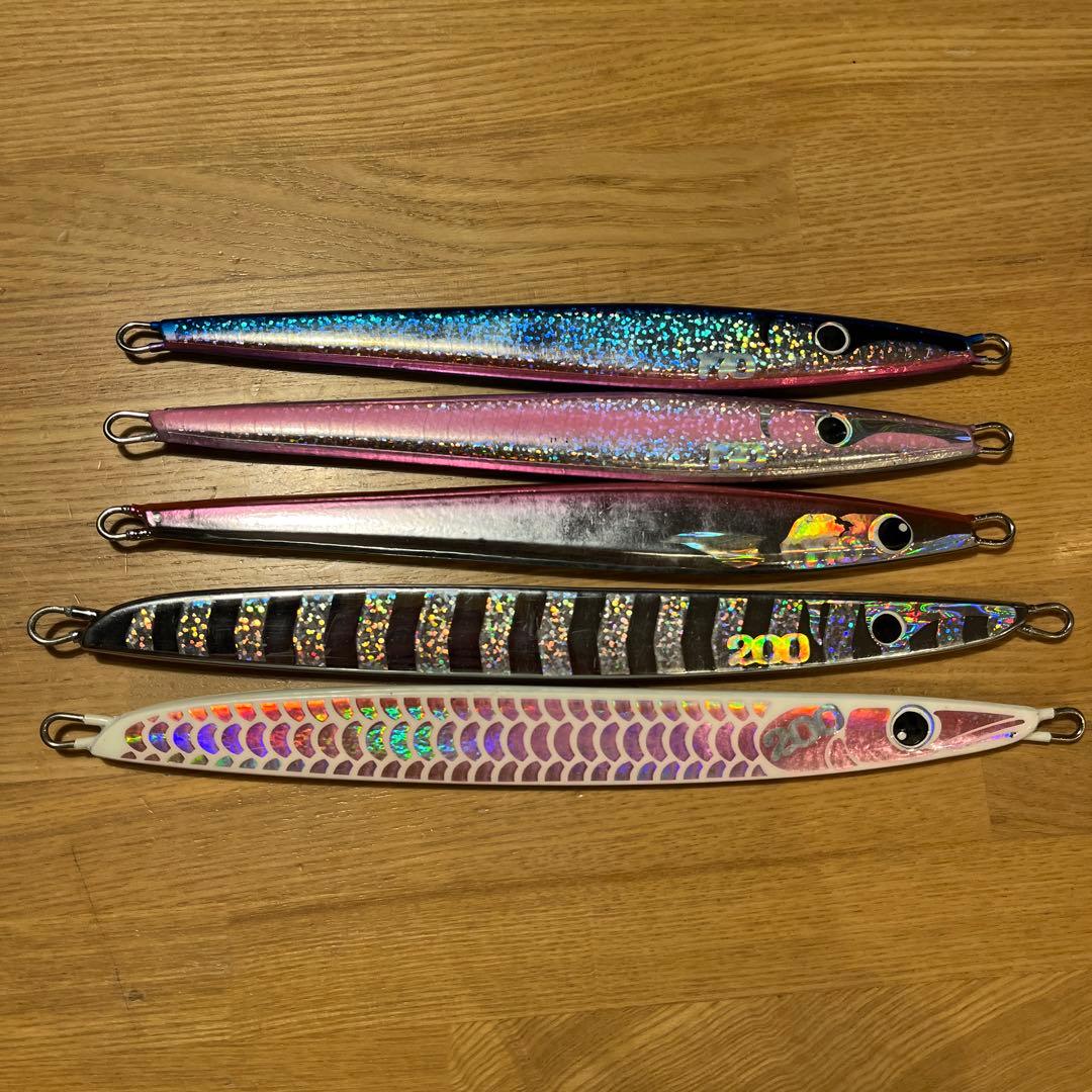 ジグ　まとめ売り　黒羽　5本セット