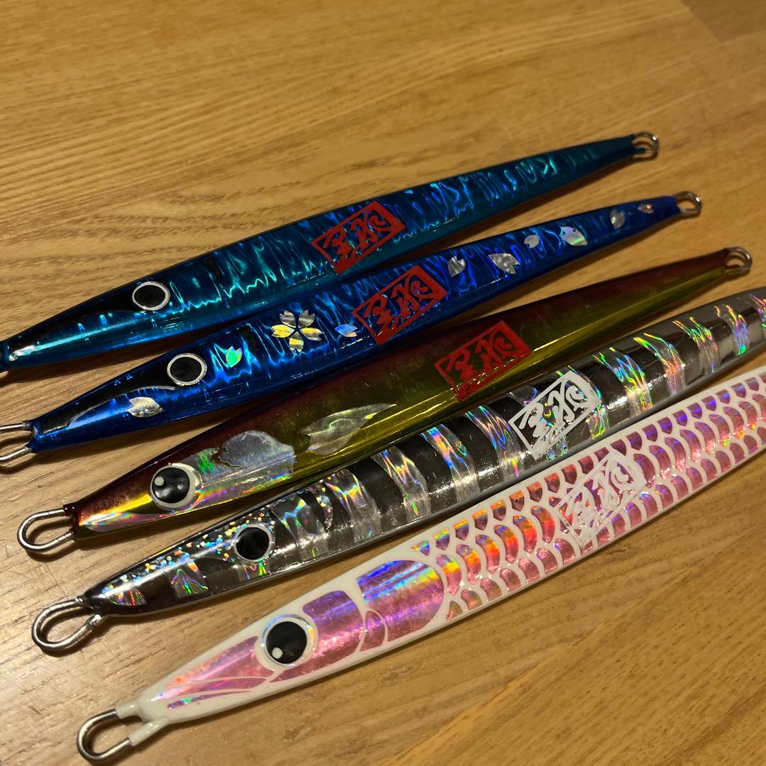 ジグ　まとめ売り　黒羽　5本セット