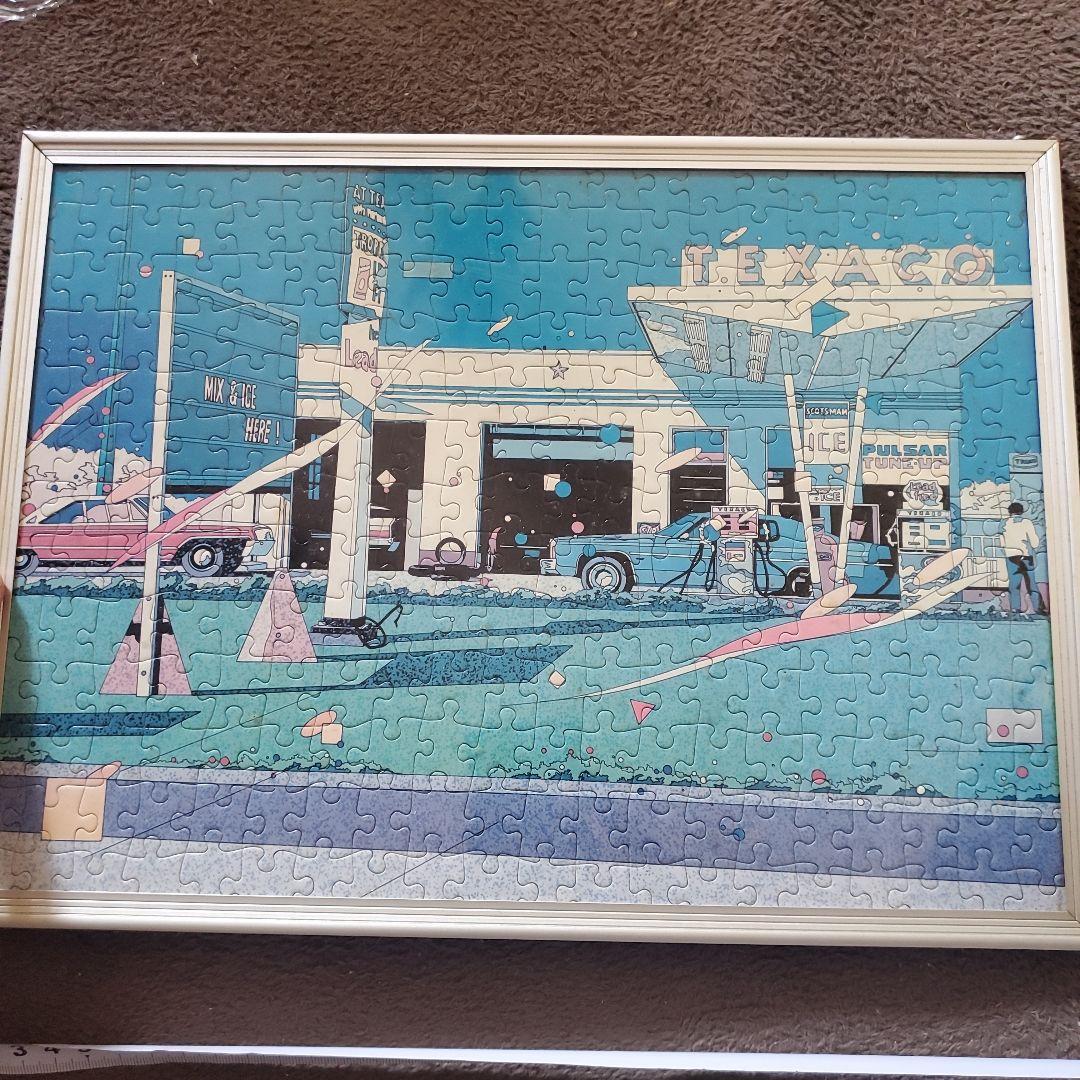 鈴木英人 テキサコ ガソリンスタンド ジグソーパズル