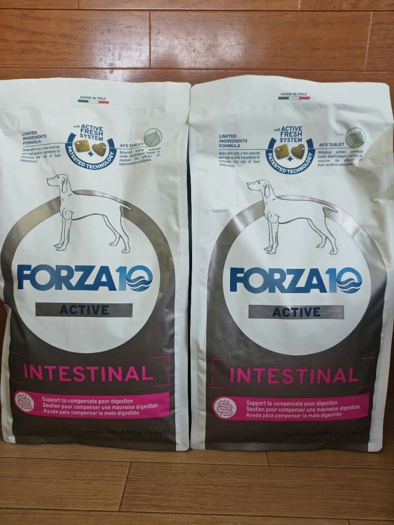 FORZA10 アクティブ INTESTINAL 腸 ドライフード　4kg×2袋