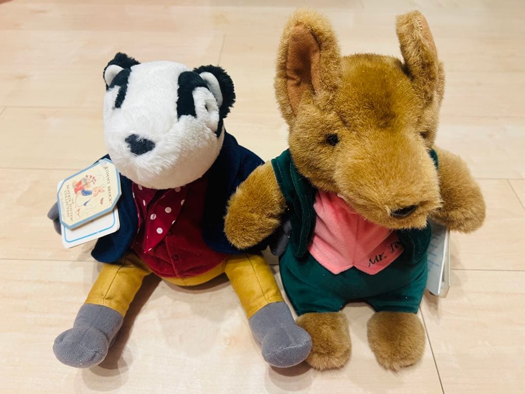 超希少　ピーターラビット　 brock mr.tod ぬいぐるみ