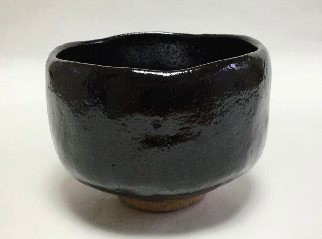 茶道具 黒茶碗 古物品 川崎和楽 木箱入