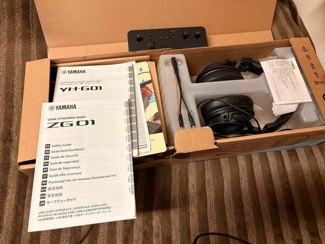 Yamaha ZG01 オーディオインターフェイス ヘッドフォン付き
