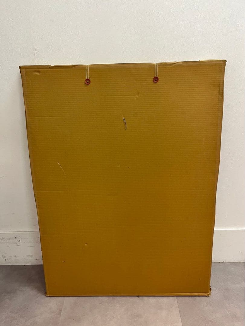 堀越千秋「ニース」1988年 カルトレにアクリル・オイルパステル 額装済